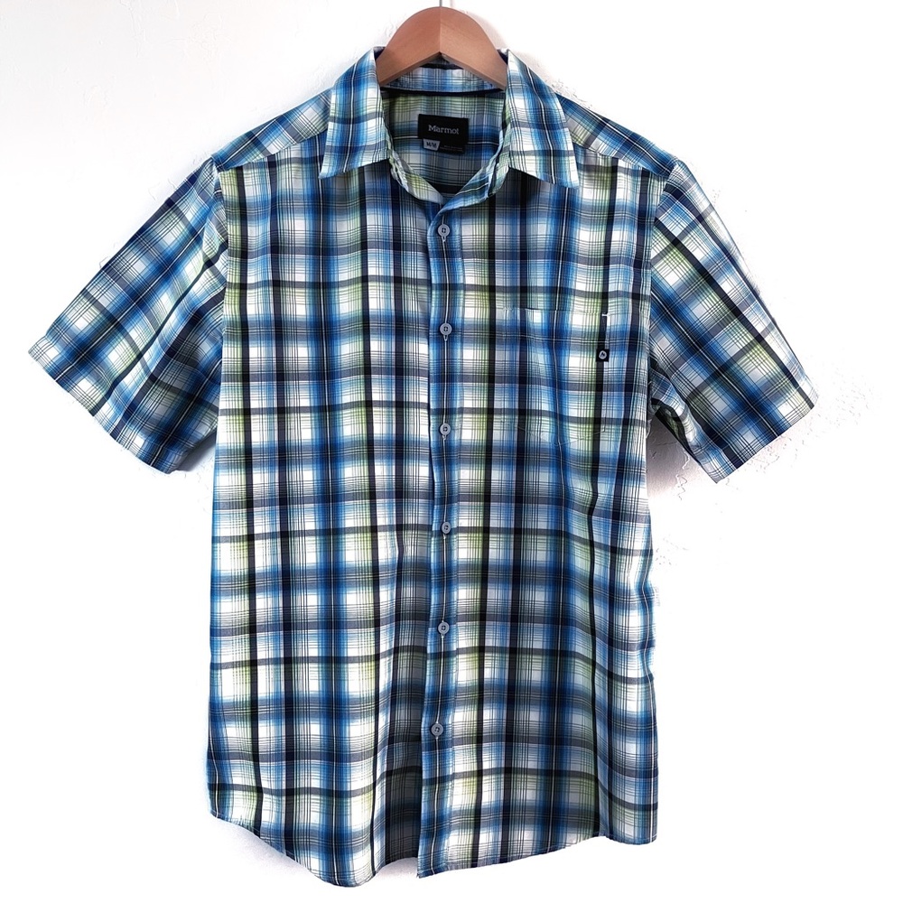 Men’s Marmot Short Sleeve Button Front Hiking & Casual Shirt